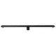 ALFI brand 36" Black Matte Stainless Steel Linear Shower Drain with Groove Holes