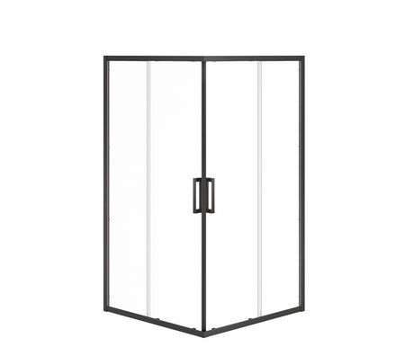 MAAX 137451-900-340-000 Radia Square 42 x 42 x 71 ½ in. 6 mm Sliding Shower Door for Corner Installation with Clear glass in Matte Black