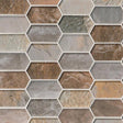 Taos picket 12X12 glass mesh mounted mosaic tile SMOT GLSPK TAOS8MM product shot multiple tiles angle view