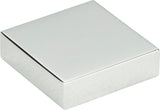 Atlas Homewares Thin Square Knob 1 1/4 Inch Polished Chrome