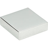 Atlas Homewares Thin Square Knob 1 1/4 Inch Polished Chrome