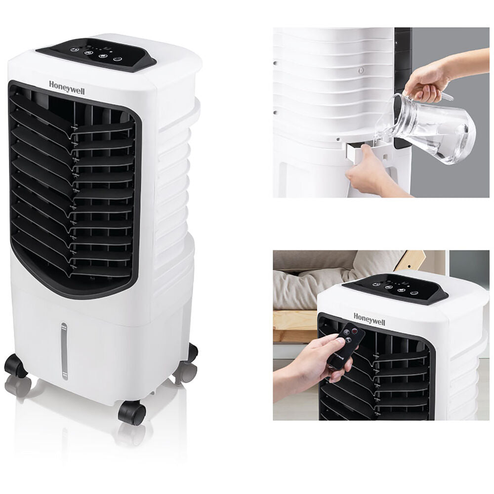 Honeywell TC09PEU Indoor Portable Evaporative Air Cooler, Fan & Humidifier