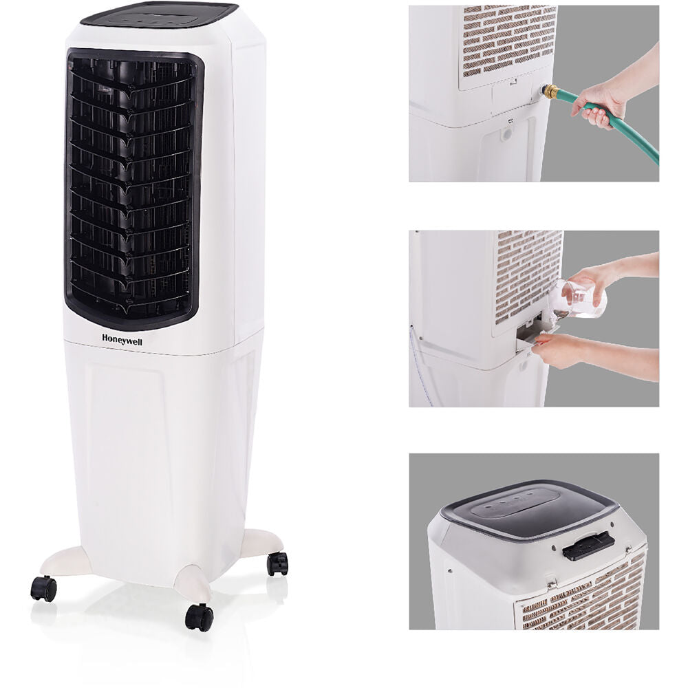Honeywell TC30PEU Indoor Portable Evaporative Air Cooler, Fan & Humidifier