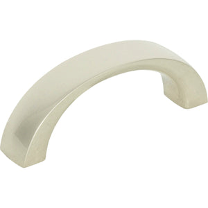 Atlas Homewares Tableau Curved Pull 1 13/16 Inch (c-c) Polished Nickel