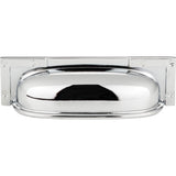 Atlas Homewares Campaign L-Bracket Cup Pull 3 3/4 Inch (c-c) Polished Chrome