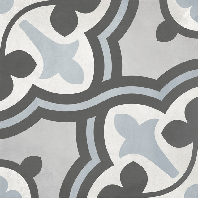 Anatolia Tile 8X8 Form Matte Tide Baroque Deco Porcelain Tile 60-328  - premium natural stone mosaic tile from Anatolia Tile, available at PoshHaus showroom in Keene, NH