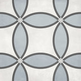 Anatolia Tile 8X8 Form Matte Tide Zenith Deco Porcelain Tile 60-331  - premium natural stone mosaic tile from Anatolia Tile, available at PoshHaus showroom in Keene, NH