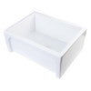 ALFI brand AB2418ARCH-W  24" White Arched Apron Thick Wall Fireclay Single Bowl Farm Sink