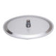 ALFI brand RAIN128-BSS 12" Oval Brushed Solid Stainless Steel Ultra Thin Rain Shower Head