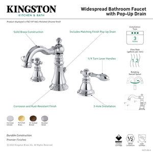 Fauceture FSC1971ACL American Classic Widespread Bathroom Faucet, Polished Chrome