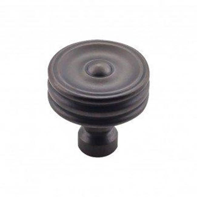 Top Knobs TK881 Brixton Ridged Knob 1 1/4 Inch - Sable