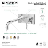 Kingston Brass KS8112DL Single-Handle Wall Mount Bathroom Faucet, Polished Brass