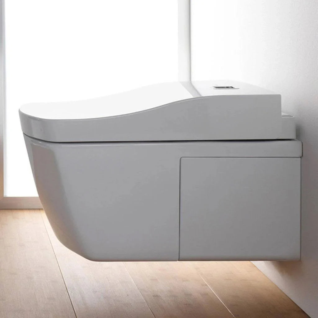 TOTO CWT994CEMFG#01 + SN994M01 Neorest EW Wall-Hung Dual-Flush Toilet Bowl & Washlet in Cotton