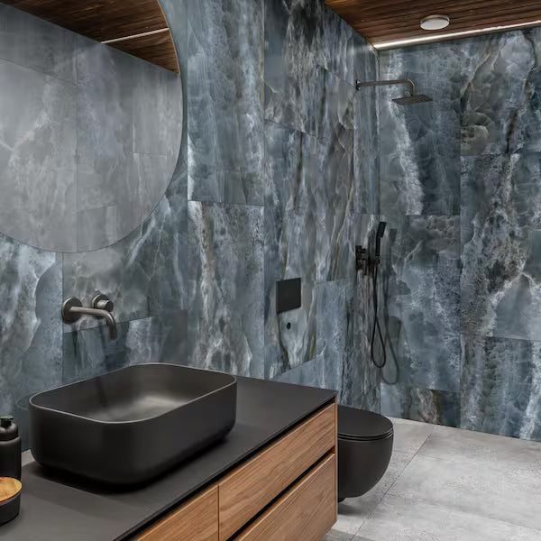 Tourmaline 24 in. x 48 in. Polished Porcelain Onyx Look Floor and Wall Tile (15.50 sq. ft./Case)