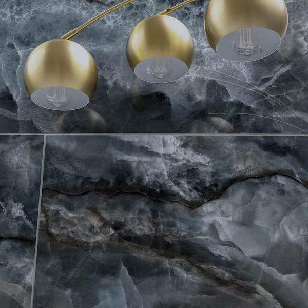 Tourmaline 24 in. x 48 in. Polished Porcelain Onyx Look Floor and Wall Tile (15.50 sq. ft./Case)