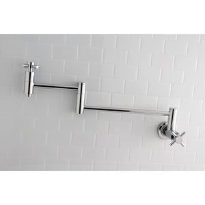 Kingston Brass KS8101DX Concord Wall Mount Pot Filler Kitchen Faucet, Polished Chrome