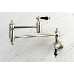 Kingston Brass KS3108PKL Duchess Wall Mount Pot Filler, Brushed Nickel
