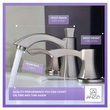 ANZZI L-AZ015BN Sonata Series 8 in. Widespread 2-Handle Mid-Arc Bathroom Faucet in Brushed Nickel