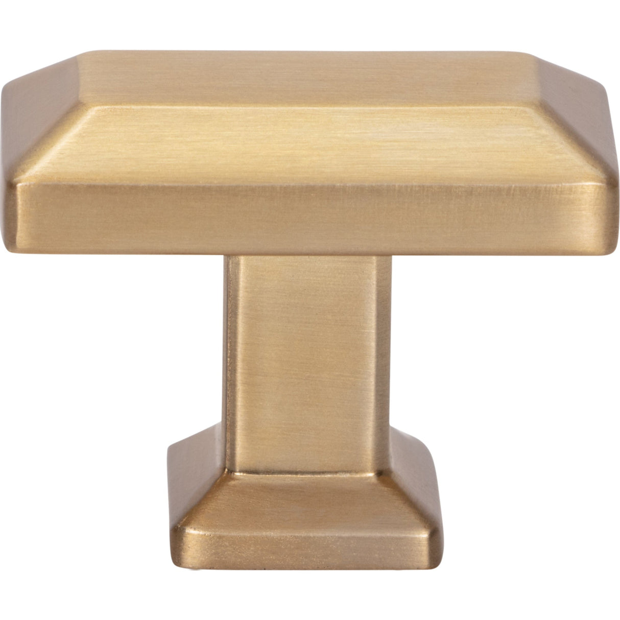 Atlas Homewares Sweetbriar Lane Rectangle Knob 1 3/8 Inch Warm Brass