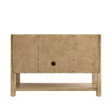 Breckenridge 48" Single Vanity, Light Natural Oak w/ 3 CM Parisien Bleu Top