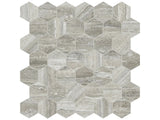 Anatolia Tile La Marca 2 Inch Hexagon Travertino Polished Porcelain Mosaics. 1 Sheet = .96 Sq. Ft. 4501-0346-0 Travertino Instrata 2" Hexagon Polished - premium natural stone mosaic tile from Anatolia Tile, available at PoshHaus showroom in Keene, NH