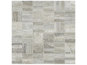 Anatolia Tile 2X2 La Marca Traventino Honed & Rectified 36 Piece Mosaics. 1 Sheet = .96 Sf. 4501-0373-0 (68-474) Travertino Instrata 2x2 Honed - premium natural stone mosaic tile from Anatolia Tile, available at PoshHaus showroom in Keene, NH