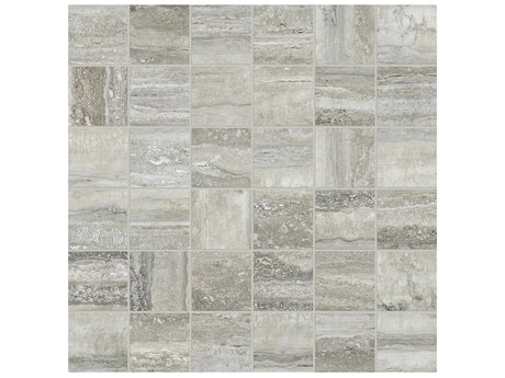 Anatolia Tile 2X2 La Marca Traventino Honed & Rectified 36 Piece Mosaics. 1 Sheet = .96 Sf. 4501-0373-0 (68-474) Travertino Instrata 2x2 Honed - premium natural stone mosaic tile from Anatolia Tile, available at PoshHaus showroom in Keene, NH