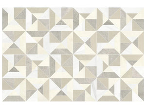 Utopio Tria Dune Honed Natural Stone Waterjet Mosaic