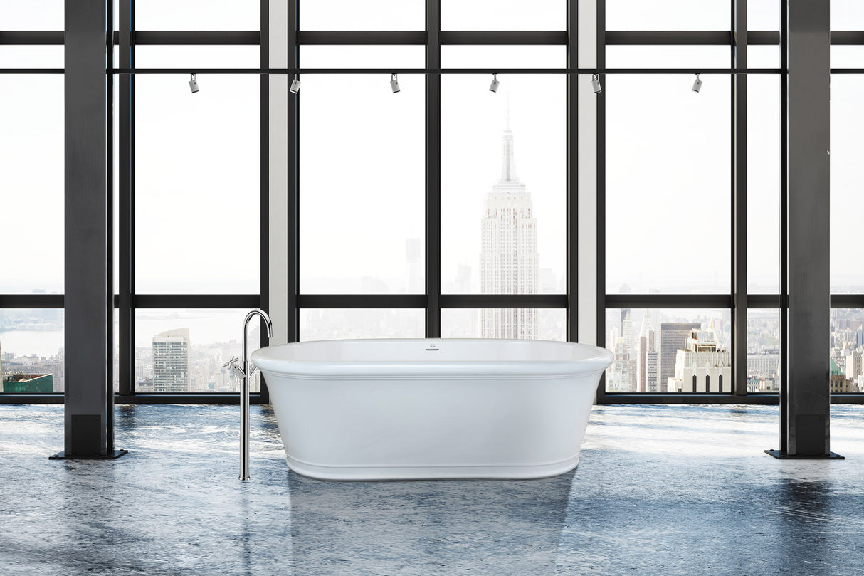 Hydro Systems TRI6835HTO-WHI TRIBECA 6835 METRO TUB ONLY-WHITE