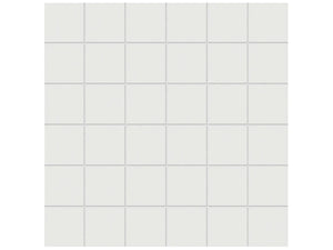 Anatolia Tile 2X2 Prima True White 36 Piece Matte Unglazed Porcelain Porcelain Mosaics. 1 Sheet = .96 Sq Ft. 4501-0209-1 True White 2x2 Matte - premium natural stone mosaic tile from Anatolia Tile, available at PoshHaus showroom in Keene, NH