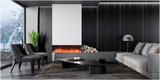 Amantii TRV-45-BESPOKE Tru View Bespoke - 45" Indoor / Outdoor 3 Sided Electric Fireplace Featuring a 20" Height, WiFi Compatibility, Bluetooth Connectivity, Multi Function Remote, and a Selection of Media Options