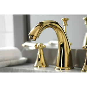 Aqua Eden KS2972WLL 8 in. Widespread Bathroom Faucet, Polished Brass