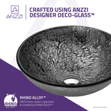 ANZZI S188 Jonas Series Vessel Sink in Arctic Sheer