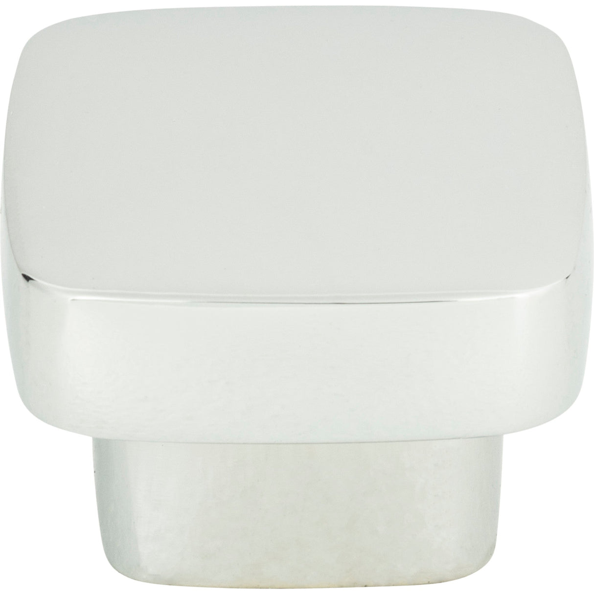 Atlas Homewares Chunky Square Knob Medium 1 7/16 Inch Polished Chrome