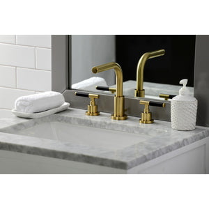 Fauceture FSC8953CKL Kaiser Widespread Bathroom Faucet with Brass Pop-Up, Brushed Brass