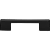 Atlas Homewares Thin Square Pull 5 1/16 Inch (c-c) Matte Black