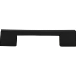 Atlas Homewares Thin Square Pull 5 1/16 Inch (c-c) Matte Black