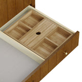 Hudson 30" Single Vanity, Honey Oak w/ 3 CM Eternal Jasmine Pearl Silestone Top