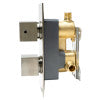 ALFI brand AB2601-BN Brushed Nickel Square Knob 1 Way Thermostatic Shower Mixer