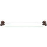 Atlas Homewares Emma Bath Glass Shelf 24 Inch Venetian Bronze