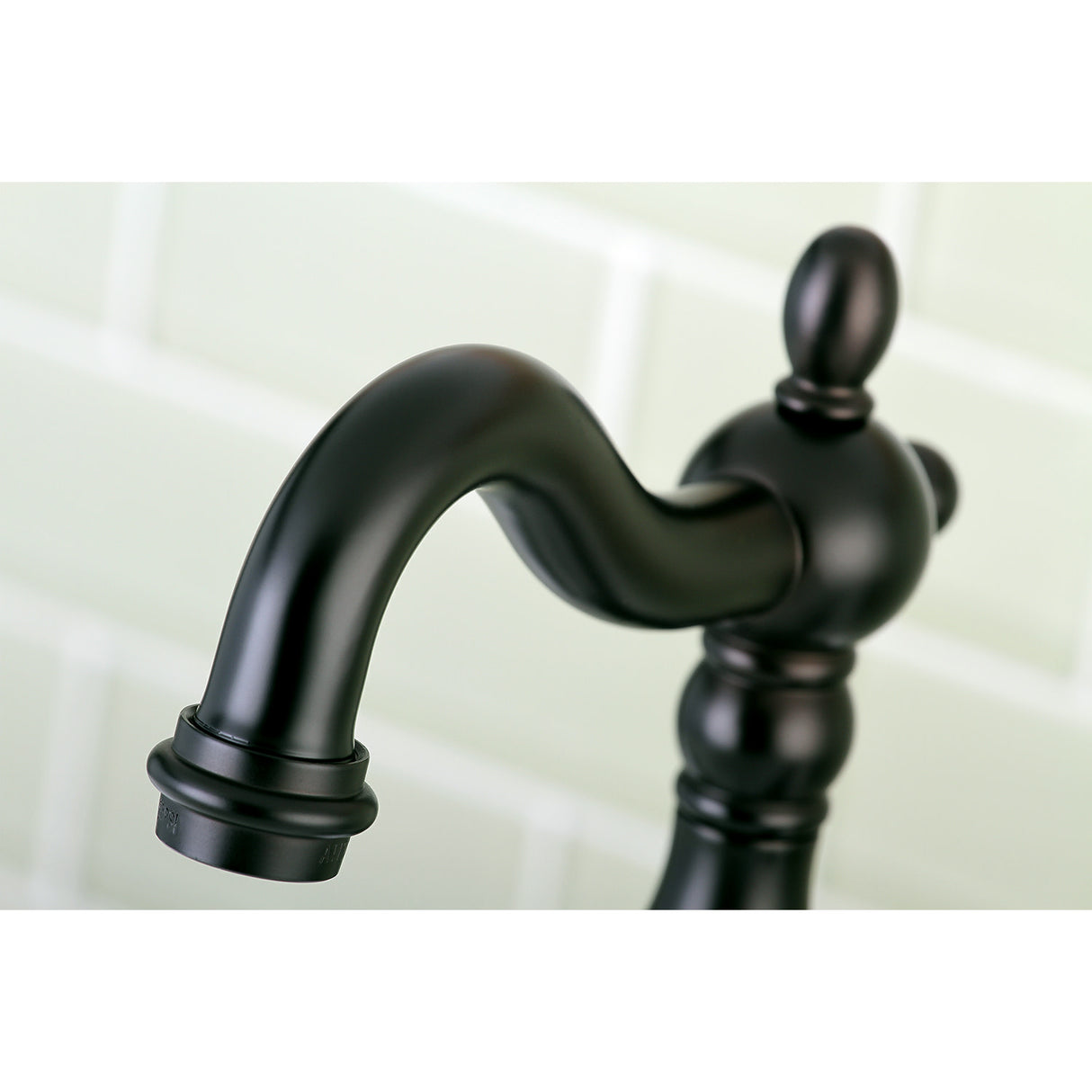 Kingston Brass KS7975AL English Country Bridge Bathroom Faucet with Brass Pop-Up, Oil Rubbed Bronze