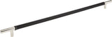 Atlas Homewares Zanzibar Black Appliance Pull 17 Inch (c-c) Leather Polished Chrome