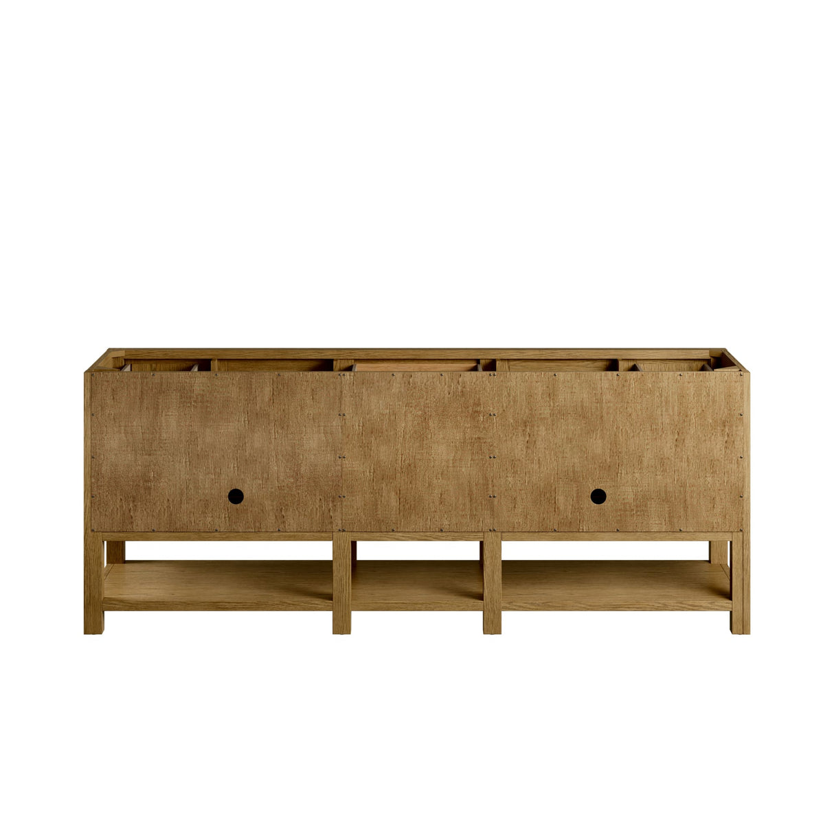 Breckenridge 84" Double Vanity, Light Natural Oak w/ 3 CM Eternal Jasmine Pearl Top