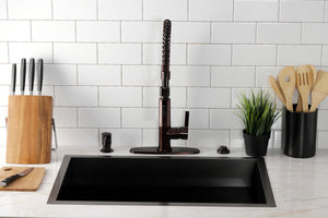 Gourmetier LS8775CTL Continental Single-Handle Pre-Rinse Kitchen Faucet, Oil Rubbed Bronze