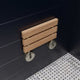 ALFI brand ABS16R 16 Inch Folding Teak Wood Shower Seat Bench