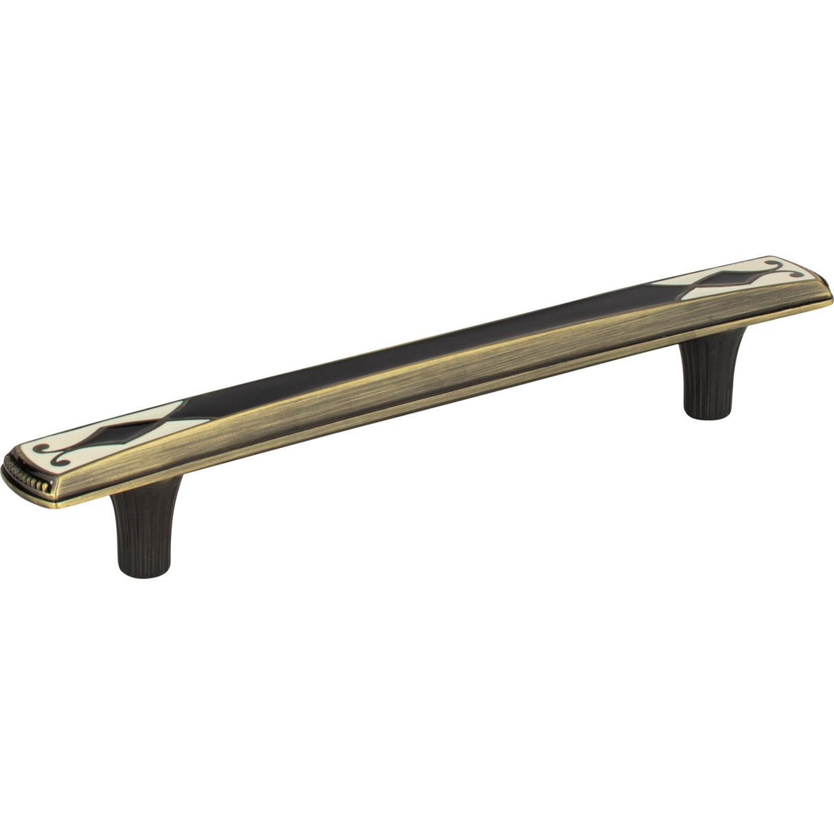 Atlas Homewares Canterbury Pull 5 1/16 Inch (c-c) Black & White