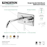 Kingston Brass KS8112CTL Single-Handle Wall Mount Bathroom Faucet, Polished Brass
