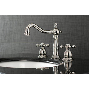 Kingston Brass KS1976AX 8 in. Widespread Bathroom Faucet, Polished Nickel