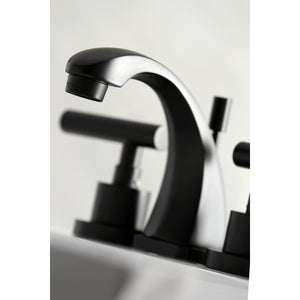 Kingston Brass KS4940CML Manhattan 8 in. Widespread Bathroom Faucet, Matte Black