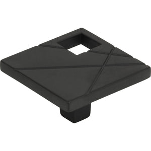 Atlas Homewares Modernist Right Square Knob 1 1/2 Inch Matte Black
